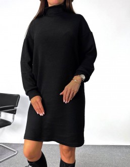Жіноча сукня з ангори колір чорний р.48/52 447528