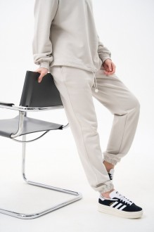 Жіночий костюм худі та джогери колір бетон р.XS 454065
