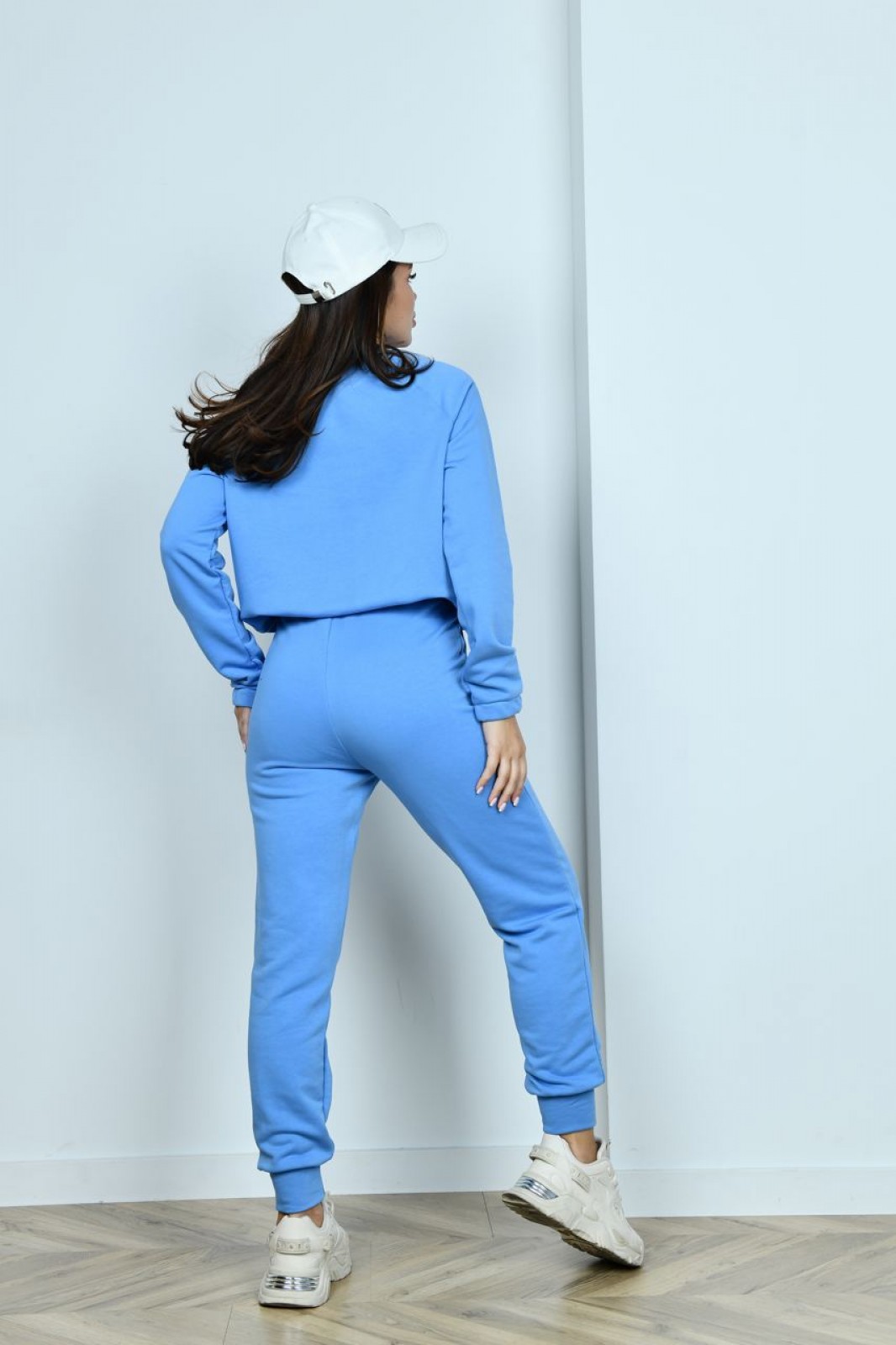 Жіночий спортивний костюм двійка колір блакитний р.42/44 442105