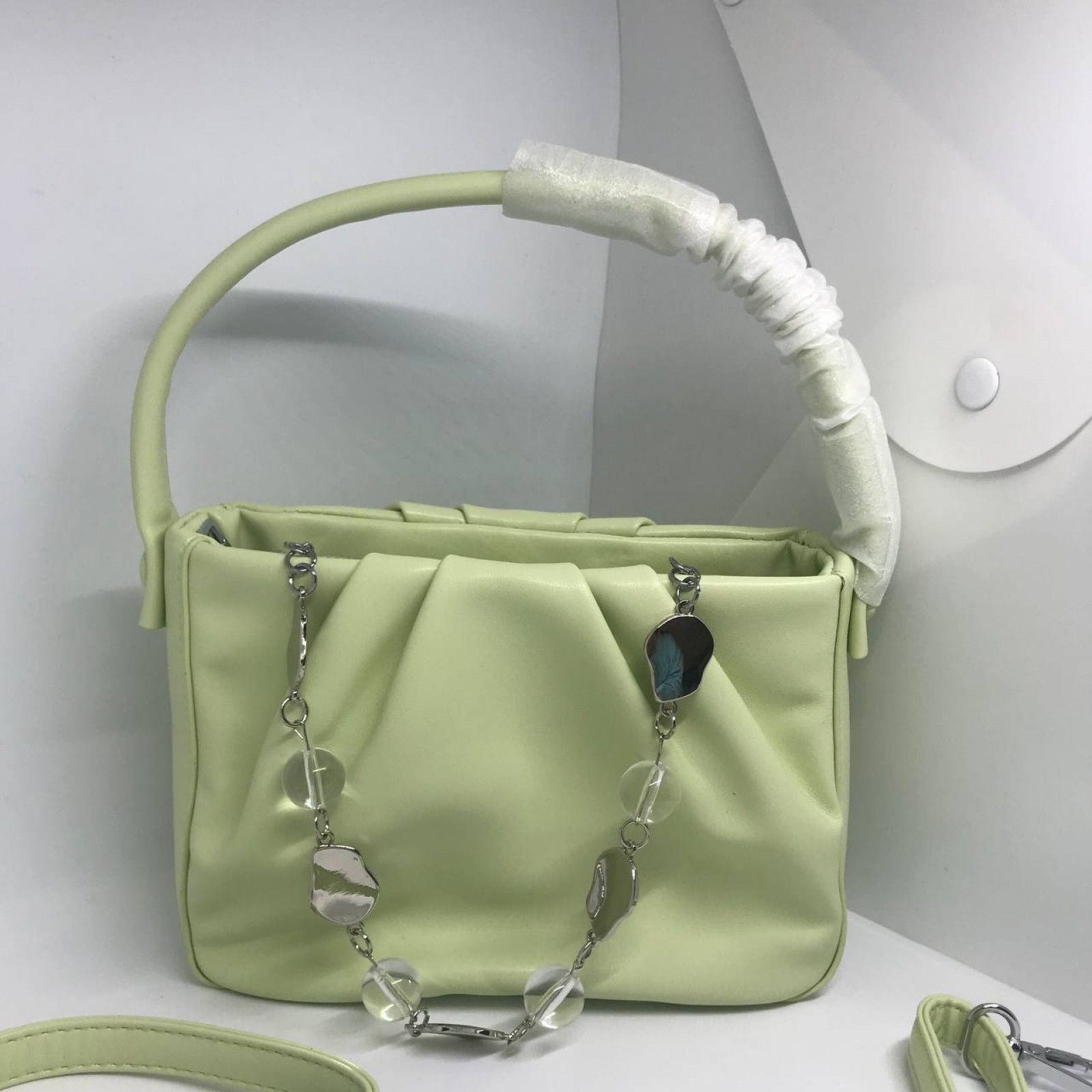 Жіноча сумочка колір зелений 436736