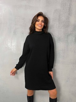 Жіноча сукня з ангори колір чорний р.42/46 447213