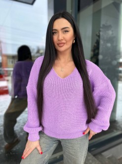 Жіночий светр колір бузок р.44/60 454052