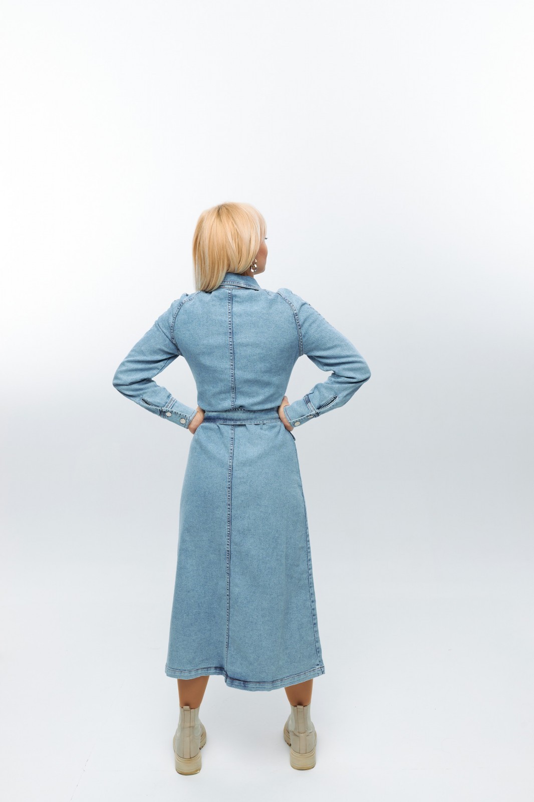 Жіноча довга сукня &quot;PRO ВИШУКАНІСТЬ&quot; колір блакитний р.М/L 445703