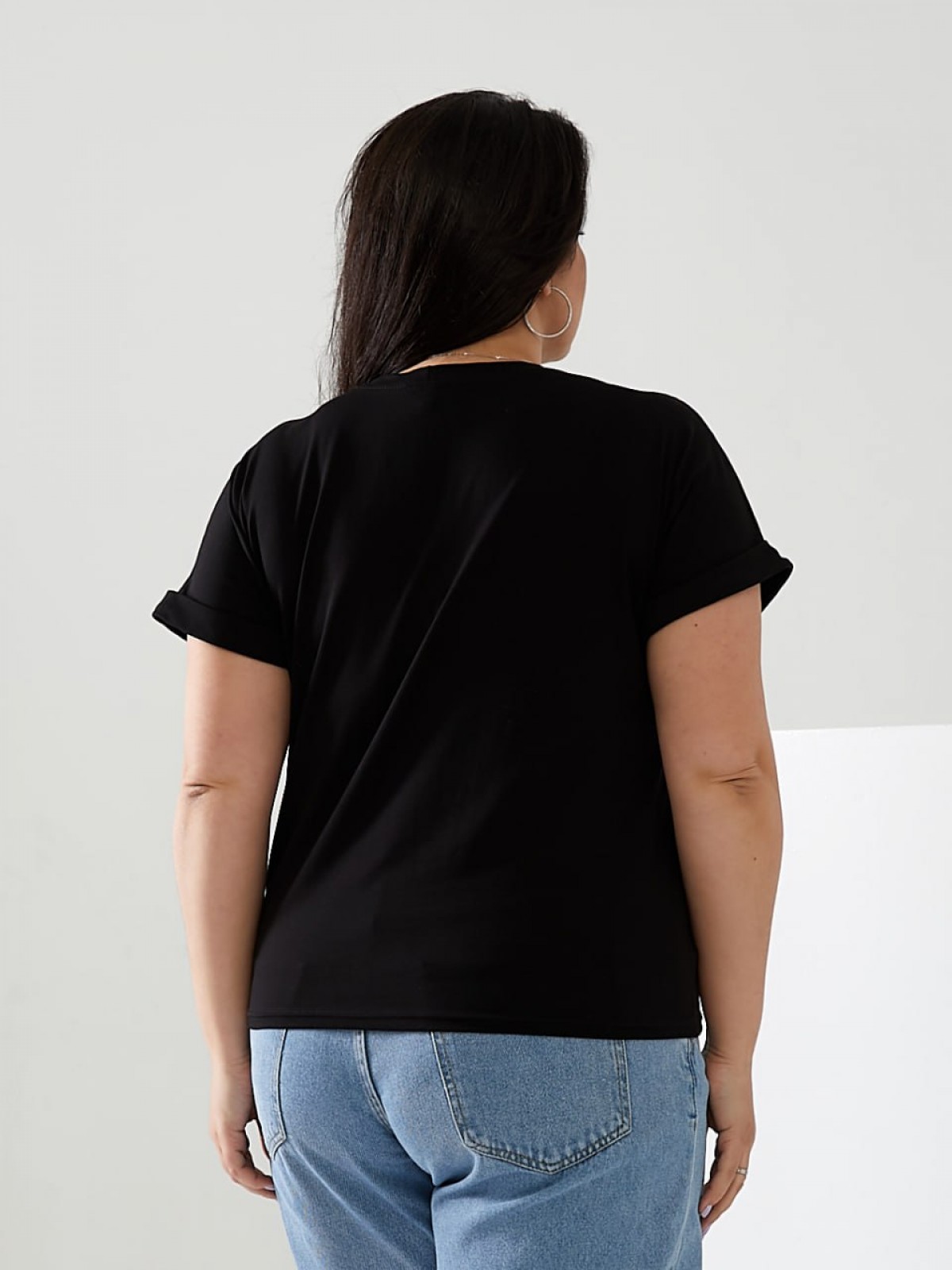 Жіноча футболка MIAMI колір чорний р.48/50 433168