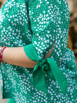 Жіночий брючний костюм зеленого кольору р.54/56 432754