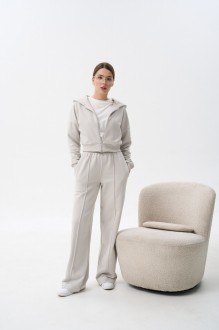 Жіночий костюм двійка колір бетон р.XL 454284