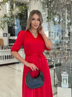 Жіноча сукня вільного крою колір червоний р.42/44 452305