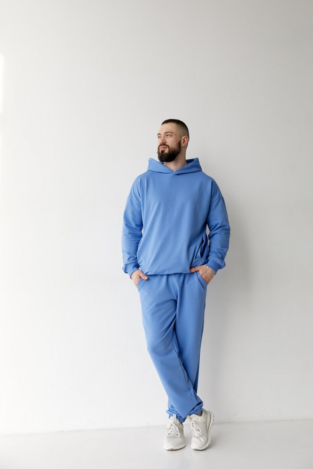 Чоловічий спортивний костюм колір блакитний р.M 431318