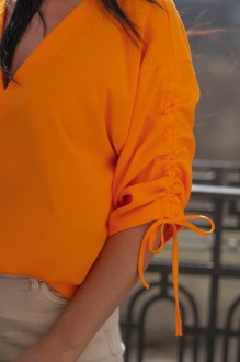 Жіноча блуза колір помаранч р.54/56 454959