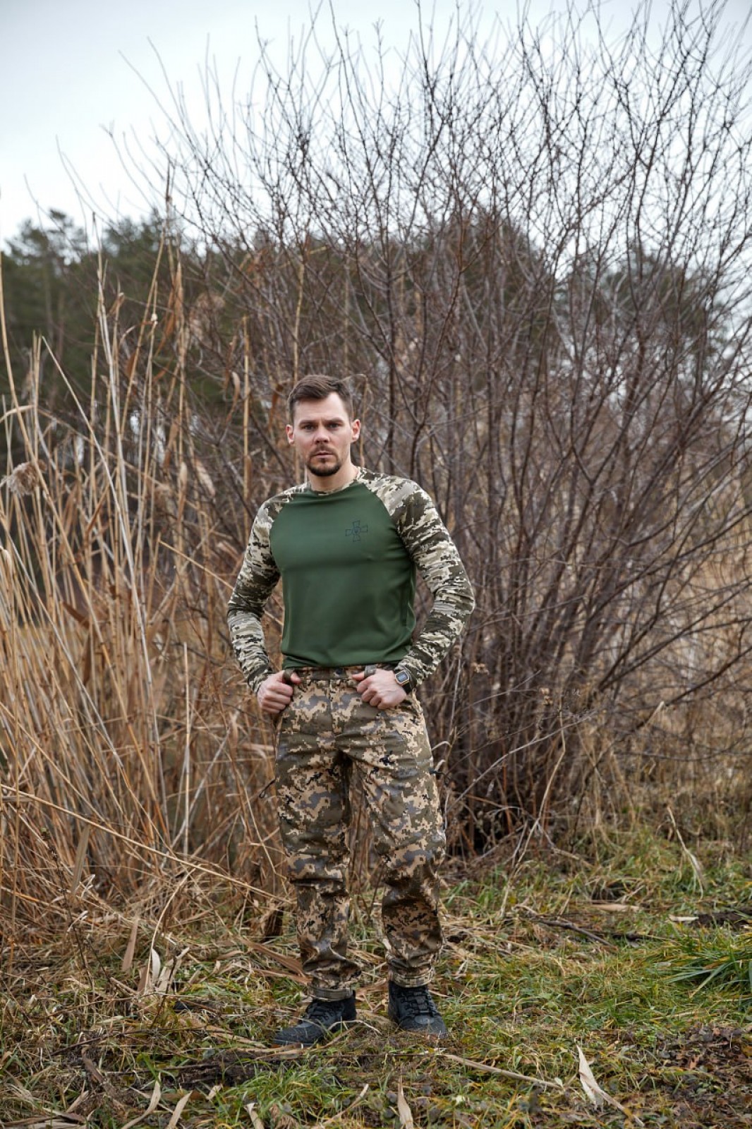 Тактичні армійські штани для полювання та риболовлі різнокольорові р.M 405097