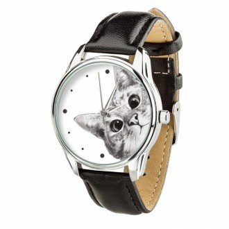 Годинник ZIZ Ей, Кіт ремінець насичено-чорний, срібло і додатковий ремінець 142931