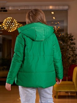 Жіноча весняна куртка колір трава р.60/62 450022