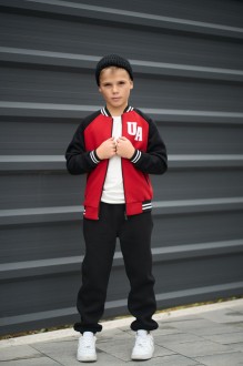 Спортивний дитячий костюм для хлопчика колір червоний р.128 443616