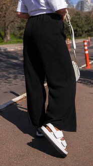 Жіночі штани із креп-жатки колір чорний р.52/54 456180