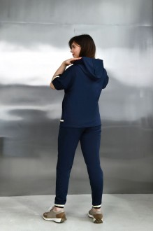 Жіночий спортивний костюм колір синій р.48/50 455541