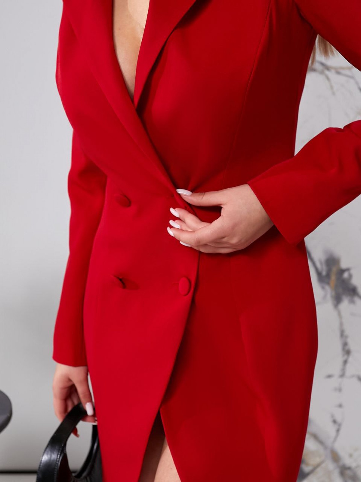 Жіноча сукня-піджак колір червоний р.XS 452497