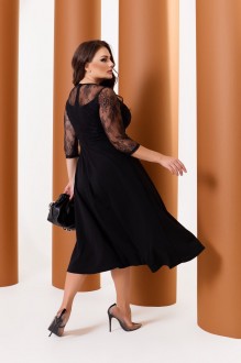 Жіноче стильне плаття А-силуету чорний р.60/62 448395