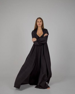 Жіночий піжамний костюм трійка колір чорний р.L/XL 448618