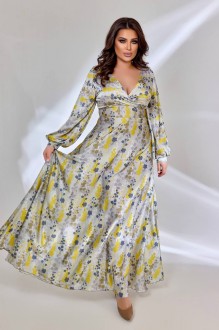 Жіноча сукня вільного крою колір жовтий р.58/60 452822